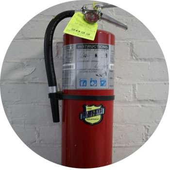 fire extinguishers and fire alarm components tested during annual fire alarm inspection