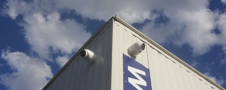 Construction site security cameras can be installed on temporary job-site tools like trailers.
