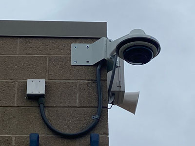 Thieves are deterred by cameras and well-lit areas.