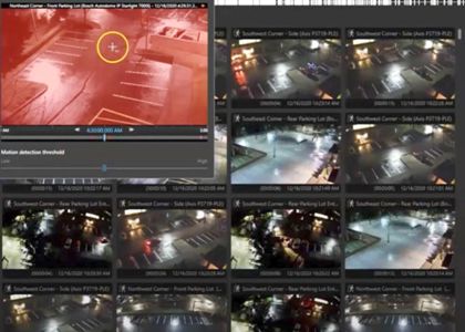 live video monitoring of camera footage to prevent crime and recognize break-ins
