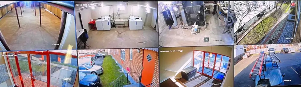 Apartment surveillance footage