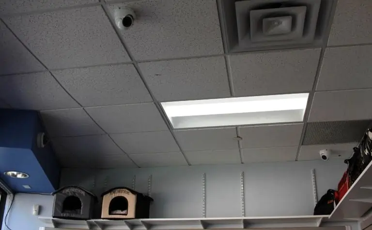 Part of an indoor CCTV surveillance camera system